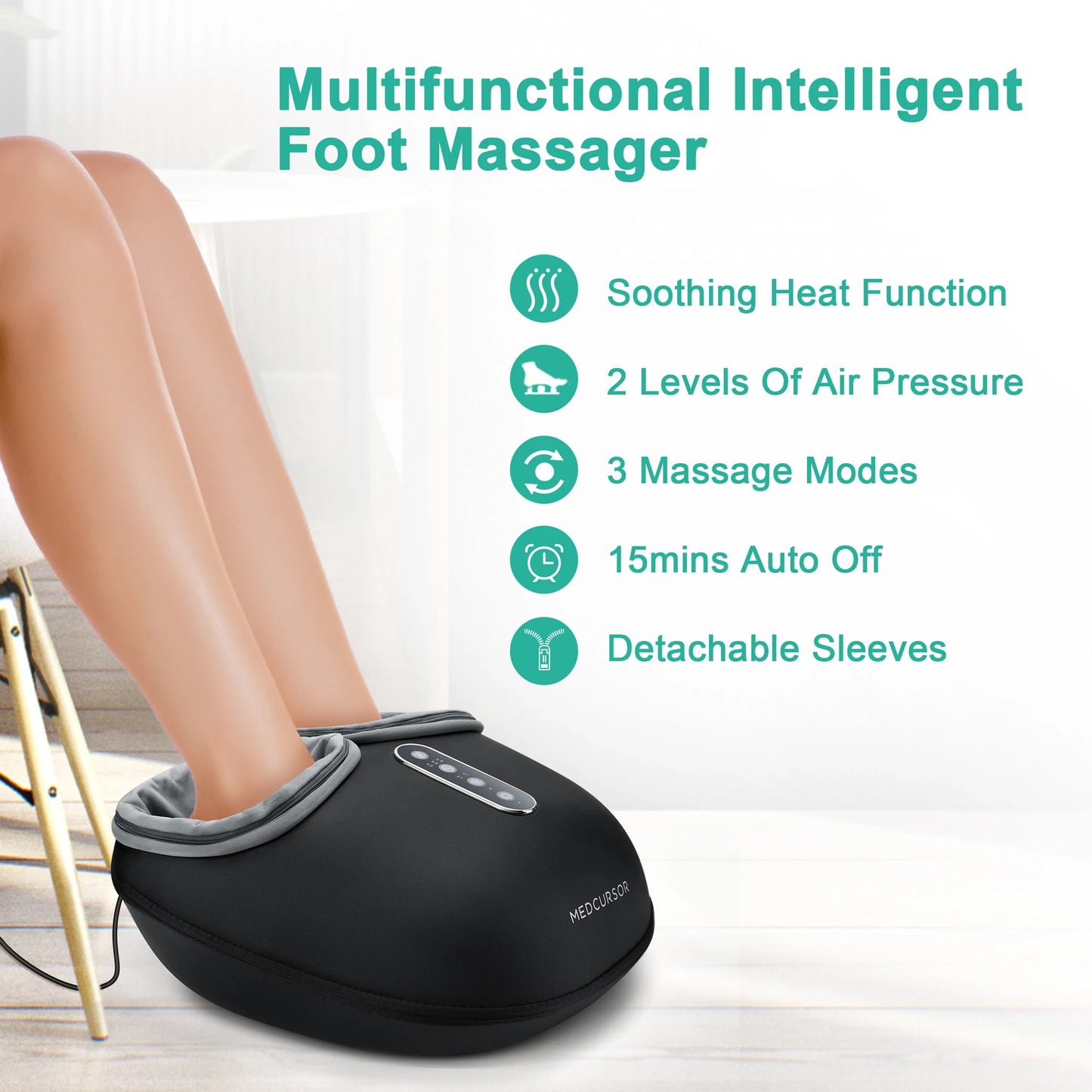 Shiatsu Foot Massager Muscle Relaxation Pain Relief
