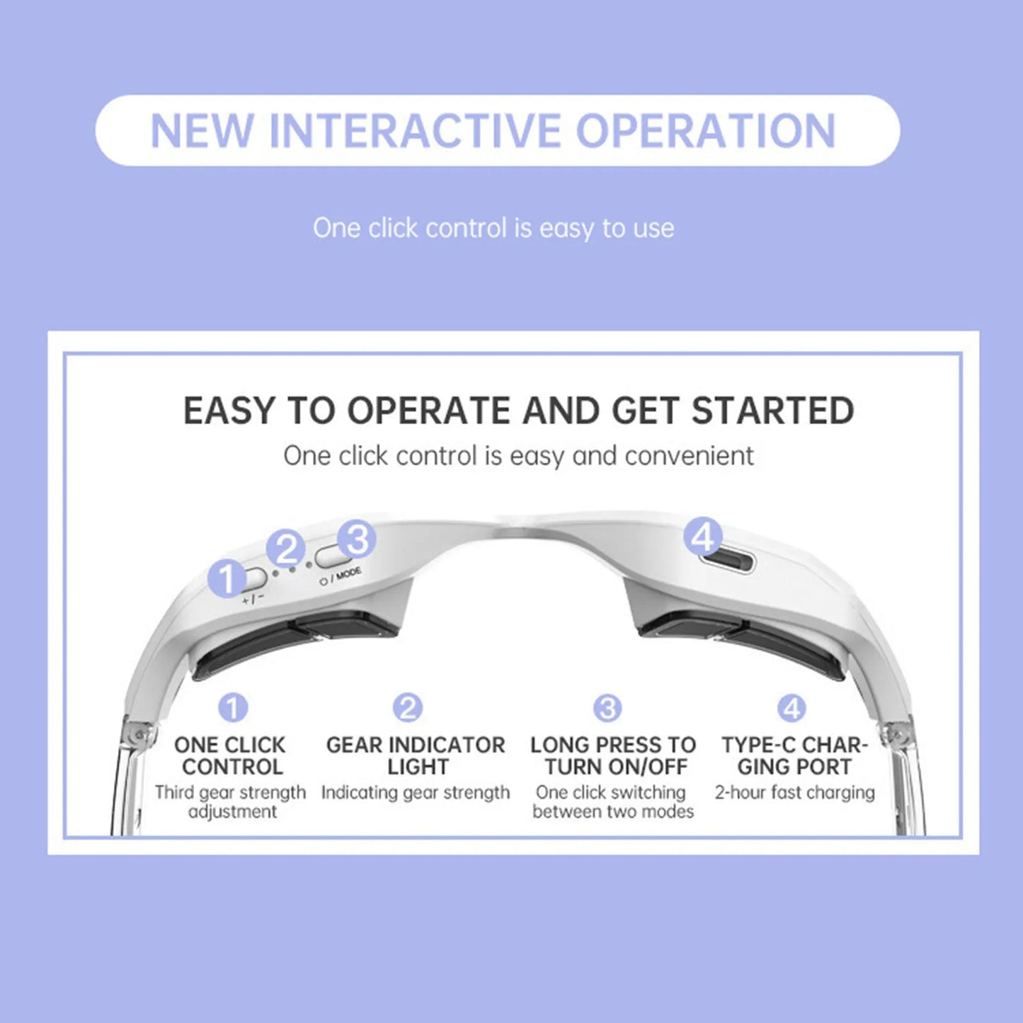 Eye Massager Red Light Therapy Device