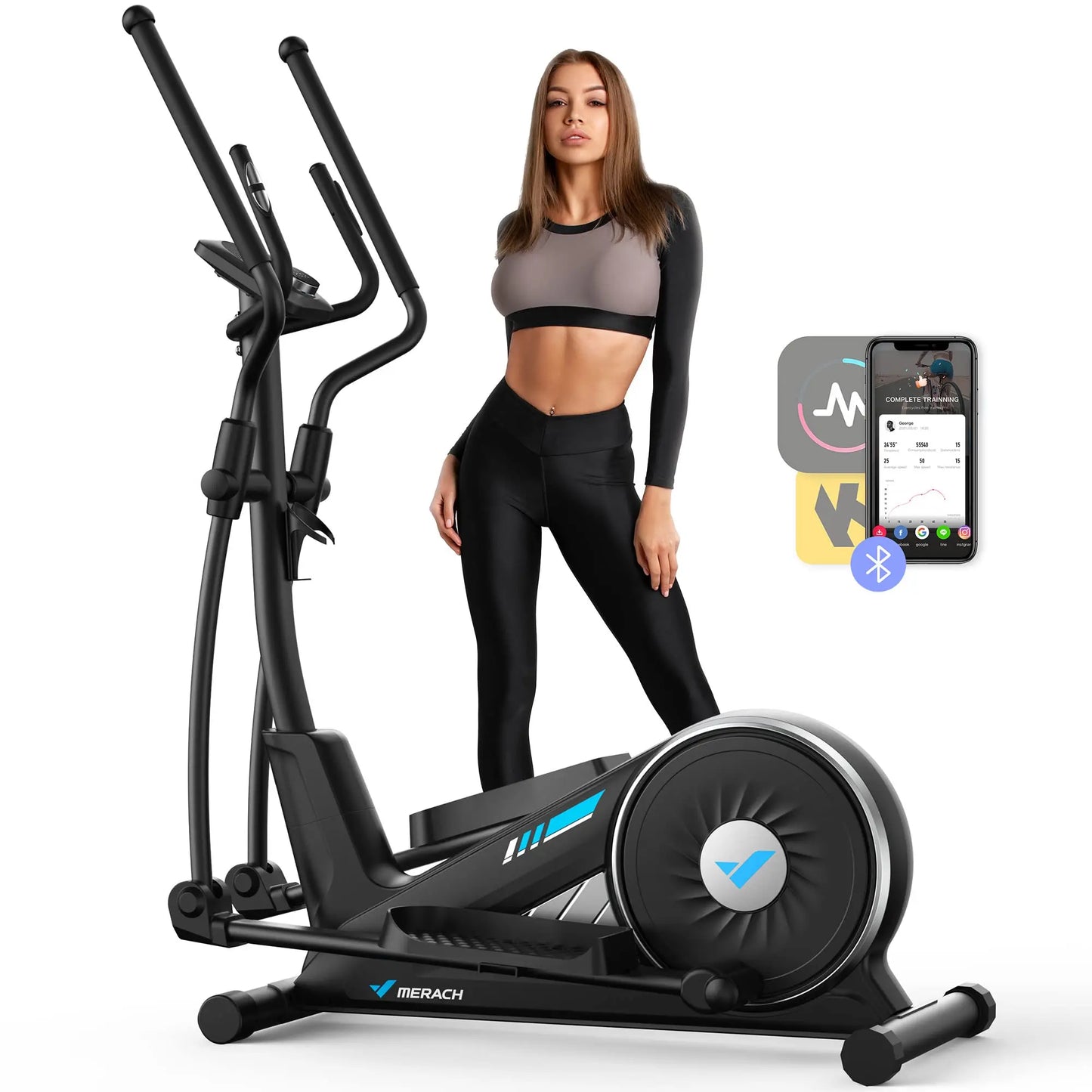 Elliptical Machine Hyper-Quiet Magnetic Drive System