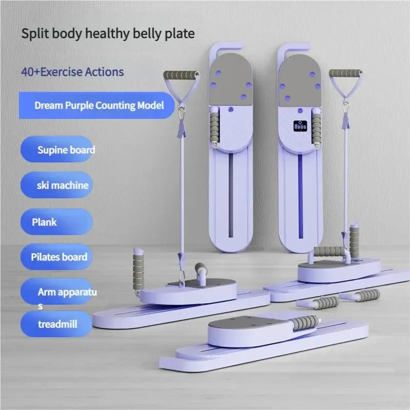 Split Pilates Balance Board, 40+ Exercise Movements