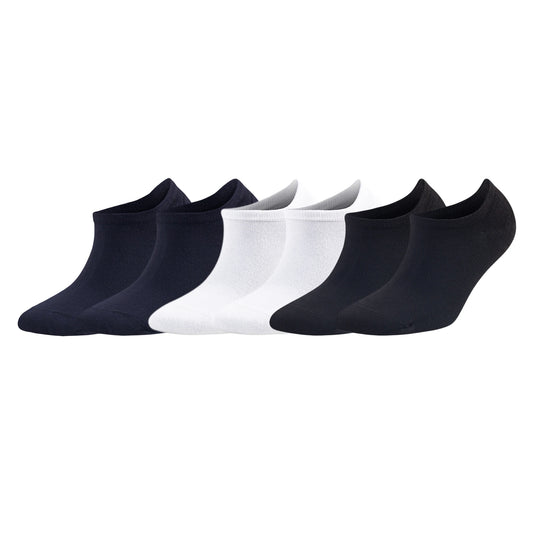 Men's Bamboo Sneaker Socks 6 Pairs No Show