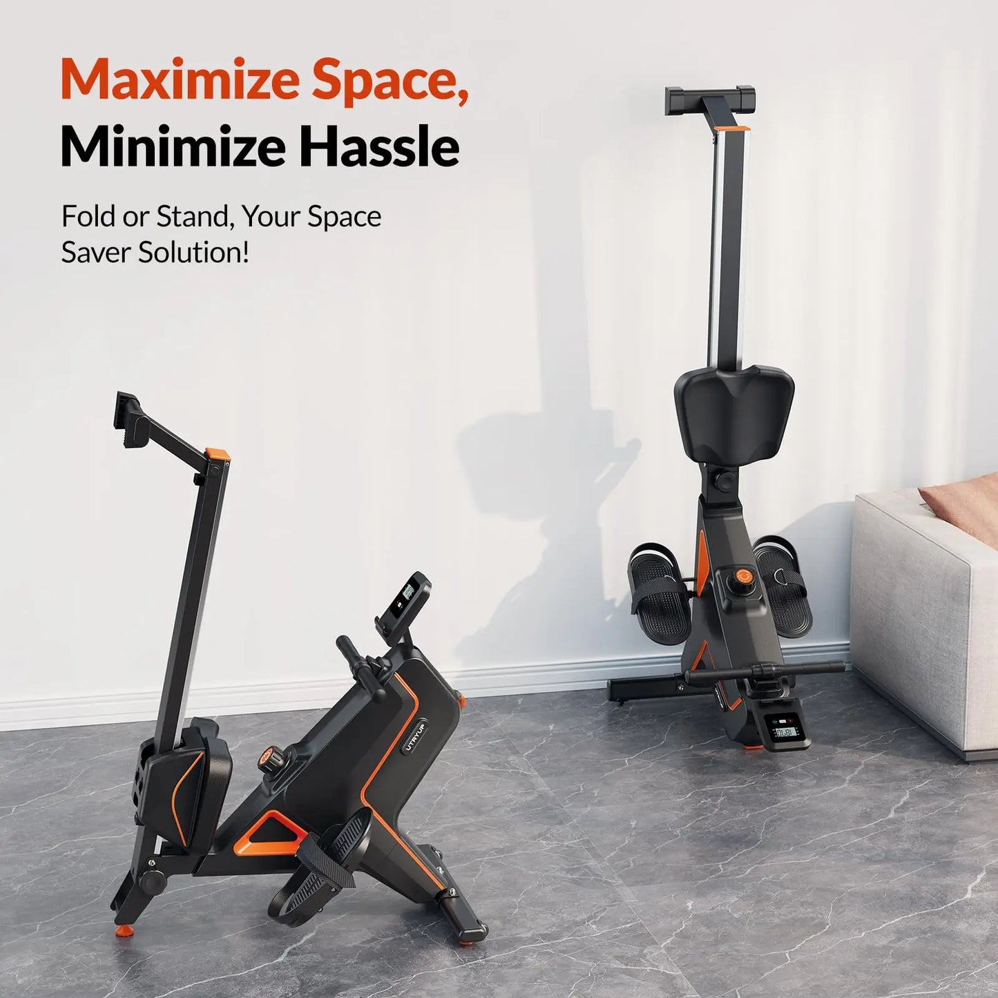 Magnetic Foldable Compact Rowing Machine Home Gym