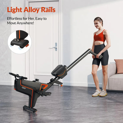 Magnetic Foldable Compact Rowing Machine Home Gym