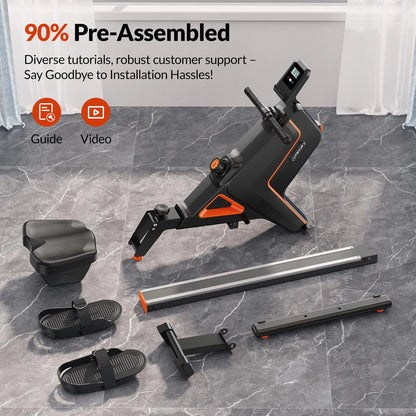Magnetic Foldable Compact Rowing Machine Home Gym