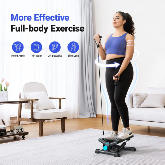 Twist Full Body Workout Stepper With Resistance Bands