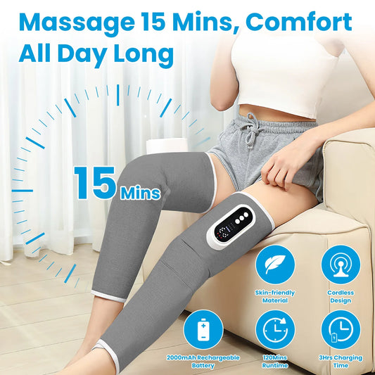 Smart Leg Calf Massage Device With Air Compression