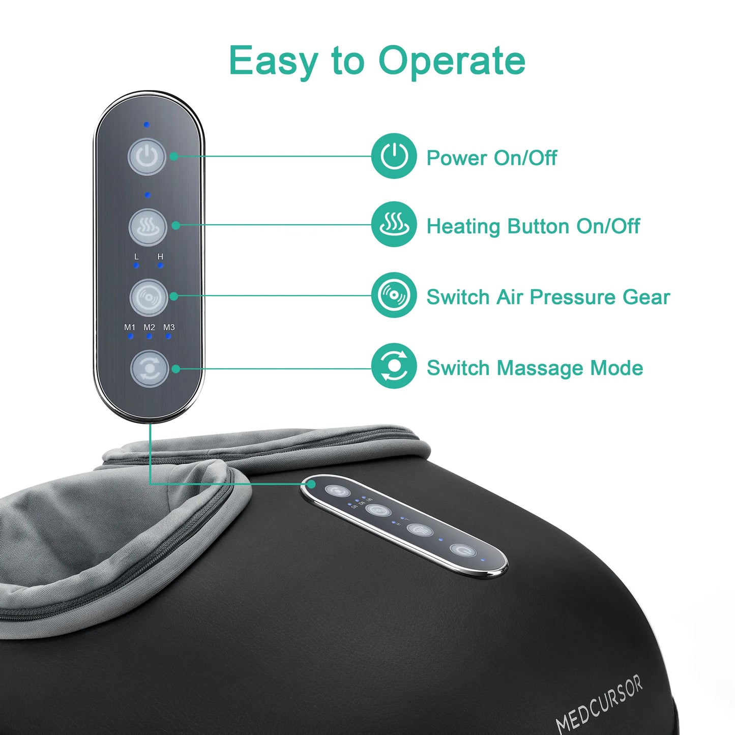 Shiatsu Foot Massager Muscle Relaxation Pain Relief