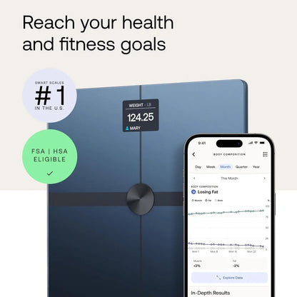 Bluetooth Scale Body Weight, Fat Percentage, Body Composition
