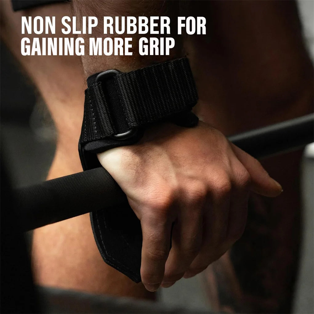 Weight Lifting Wrist Strap, Double Layer Leather Adjustable