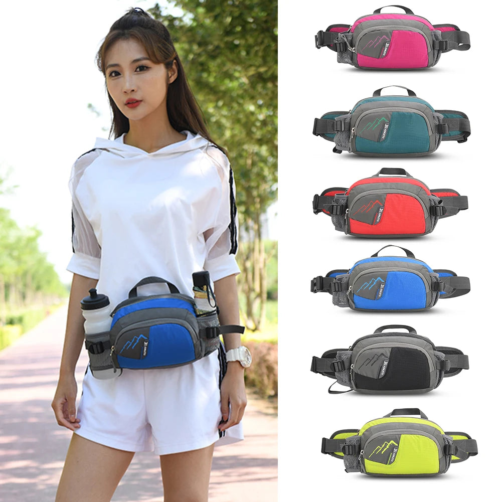 Waterproof Running Belt Bottle Holder Phone Pouch