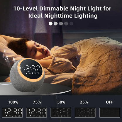 White Noise Sound Machine Alarm Clock