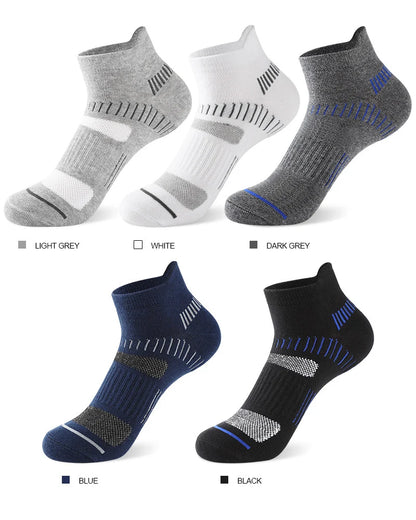 5 pair Men's Moisture Wicking Sports Socks