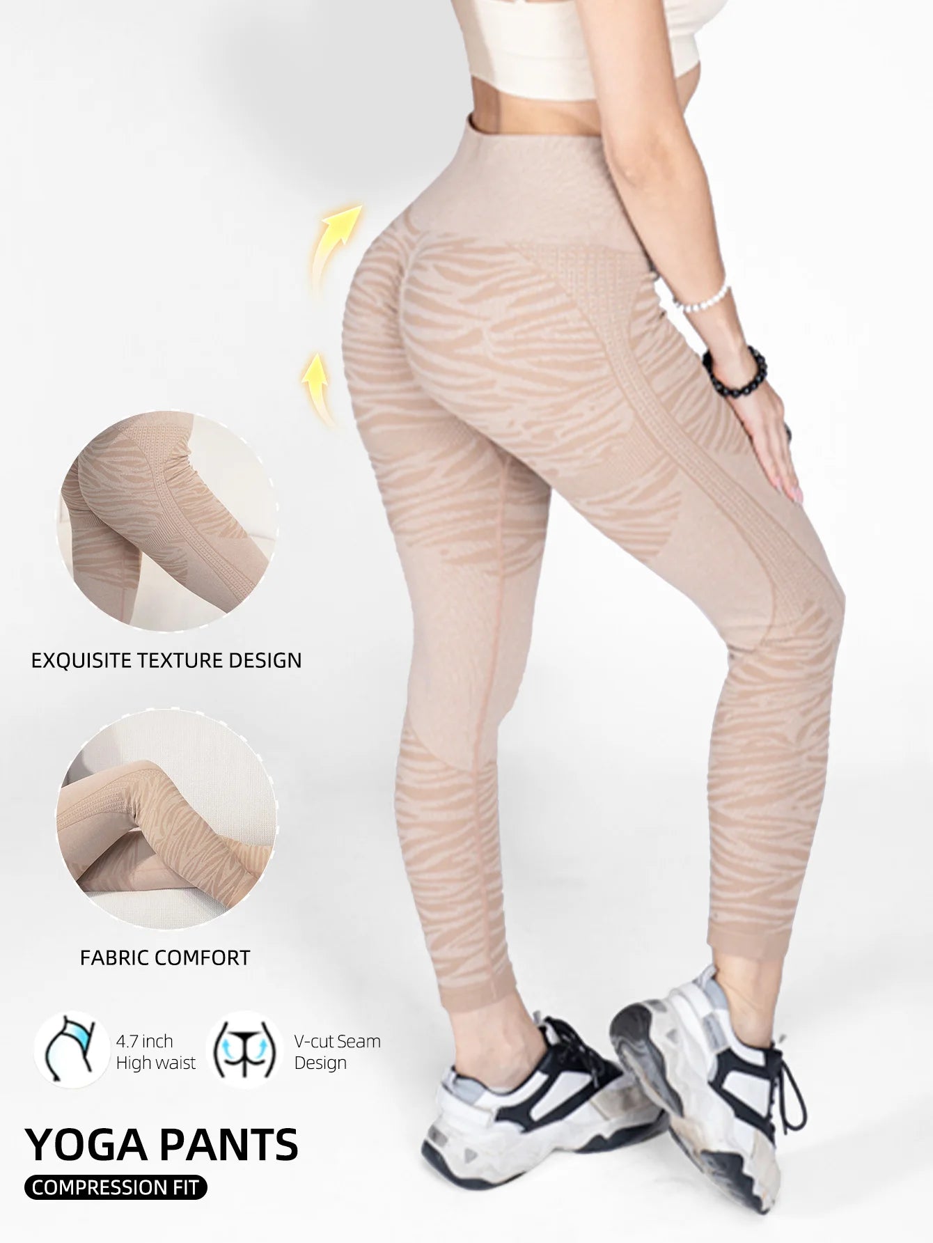 High Waisted Yoga Pants  - Tummy Control