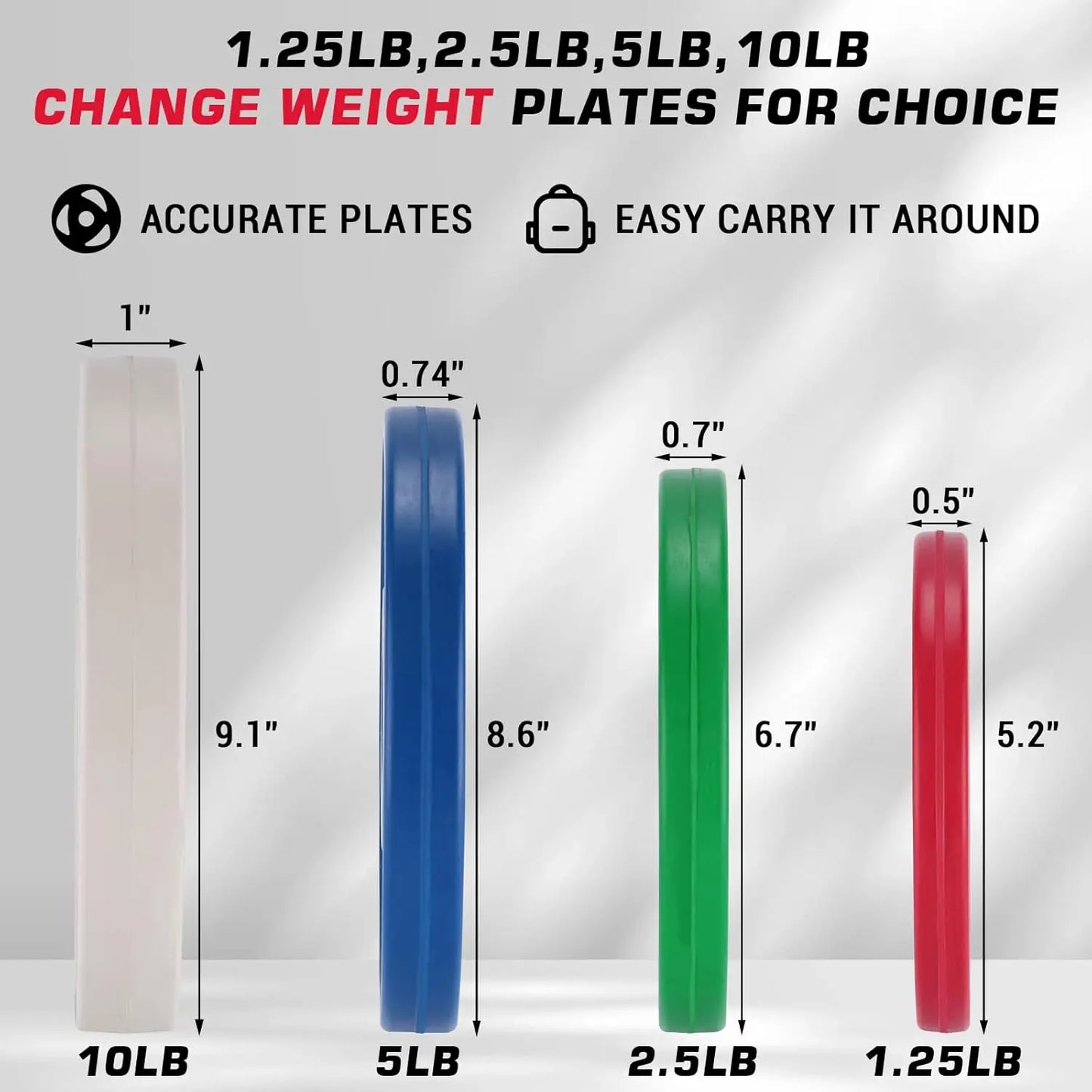 Weight Plates 2.5LB 5LB 10LB