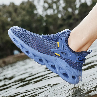 Men's Mesh Sneakers - Breathable for Casual Outdoor Running