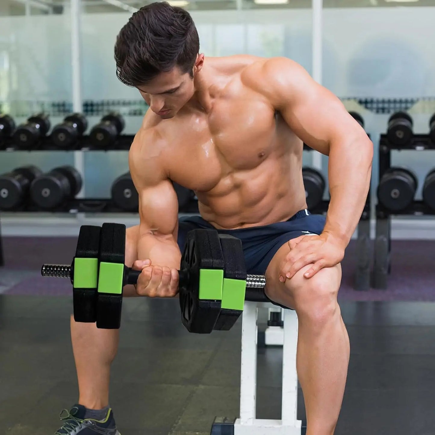 Adjustable Dumbbell Set,2 in 1