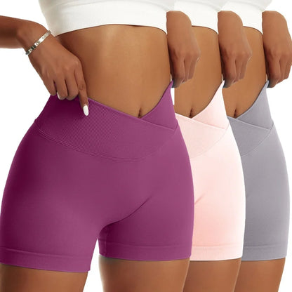 3 Pieces Women Sports Pants High Elastic Breathable
