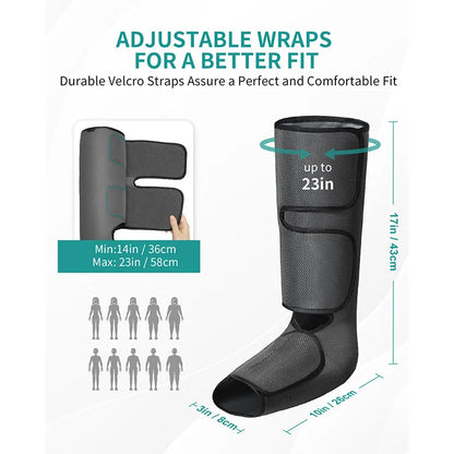 Air Compression Calf Wrap For Blood Circulation, Lymphatic Drainage