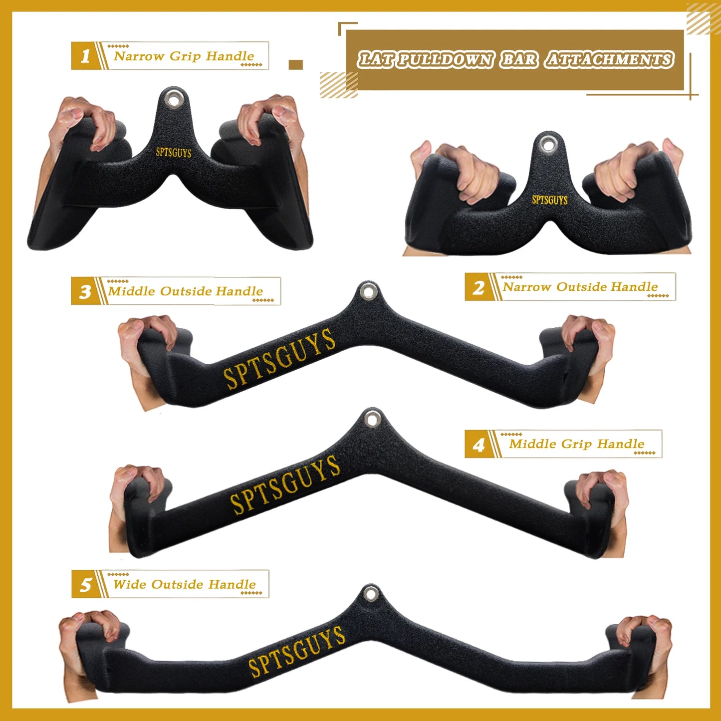 Home Gym Lat Pull Down Bar Attachments