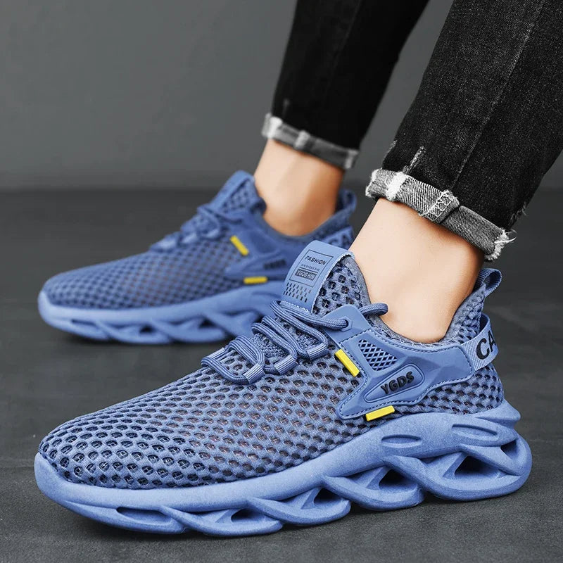 Men's Mesh Sneakers - Breathable for Casual Outdoor Running