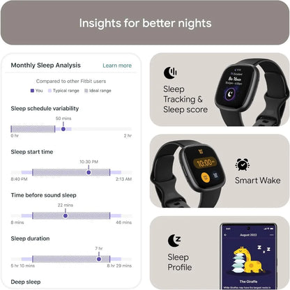 Smartwatch, GPS, 40+ Exercise Modes, Sleep Tracking, Heart Rate