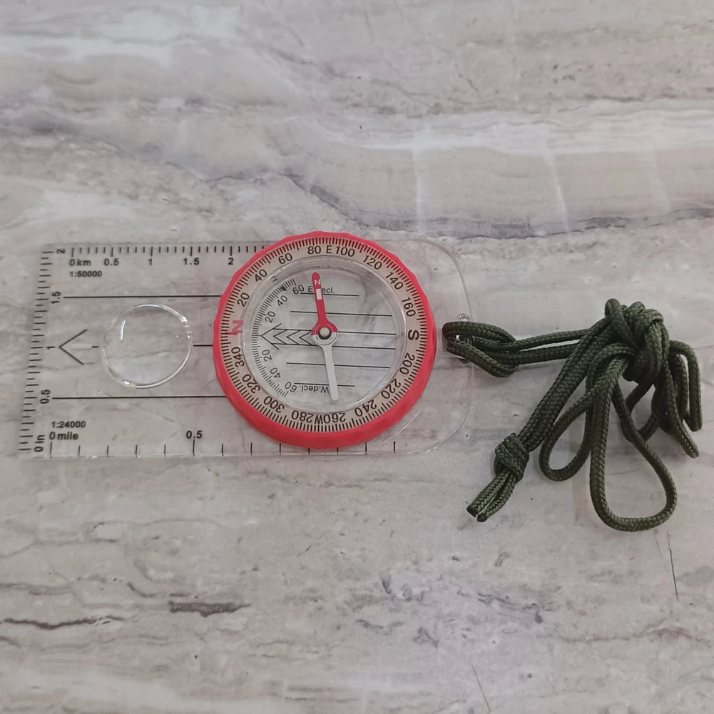 High Accuracy Waterproof Adventure Compass With Magnifier