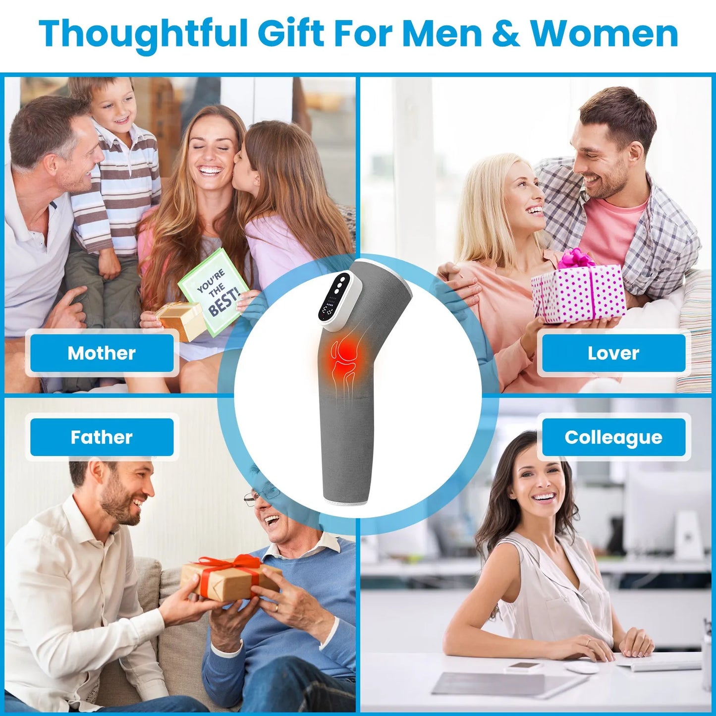 Smart Leg Calf Massage Device With Air Compression