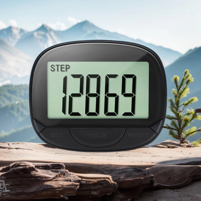 Clip-On Electronic Pedometer Digital Display