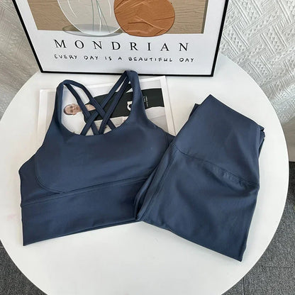 2 Piece Yoga Set Breathable Fitness Suit