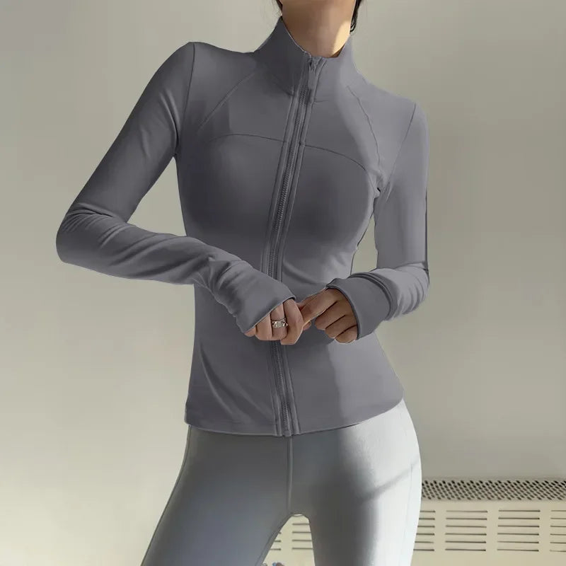 Women Long Sleeve Sports Jacket Quick Dry