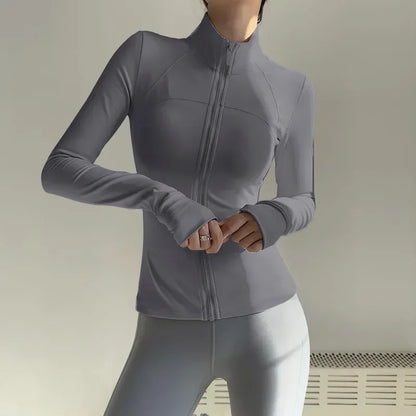 Women Long Sleeve Sports Jacket Quick Dry