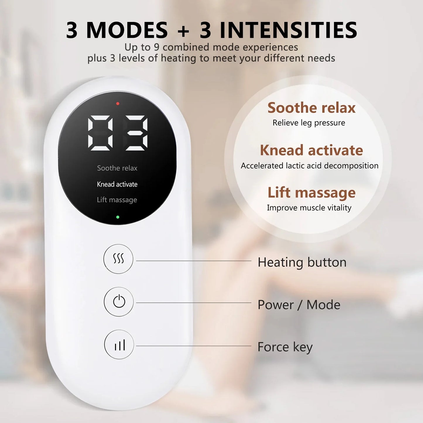 Smart Heating Leg Massage Machine Air Compression
