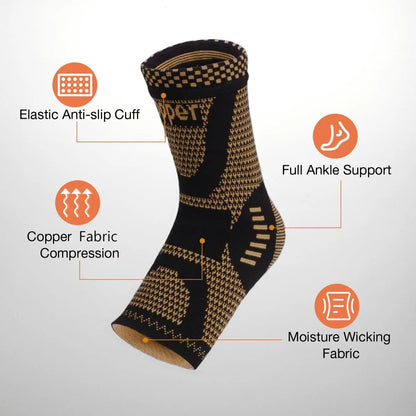 Compression Ankle Brace Socks -Sprains, Plantar Fasciitis Relief