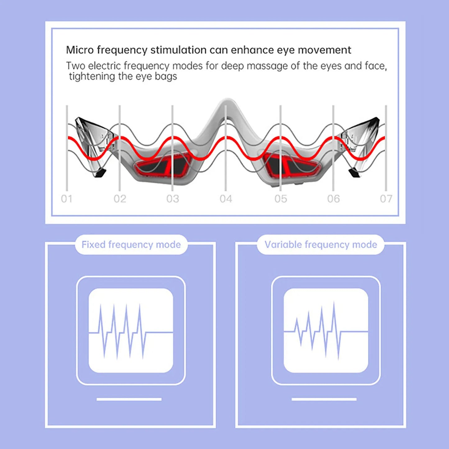 Eye Massager Red Light Therapy Device