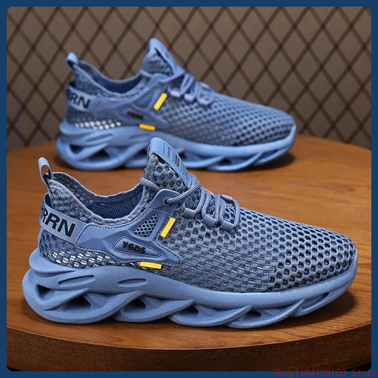 Men's Mesh Sneakers - Breathable for Casual Outdoor Running