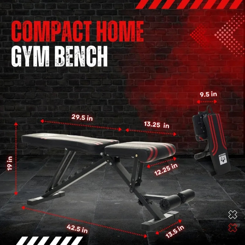 Adjustable Weight Bench - Professional Grade