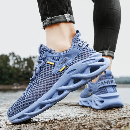 Men's Mesh Sneakers - Breathable for Casual Outdoor Running