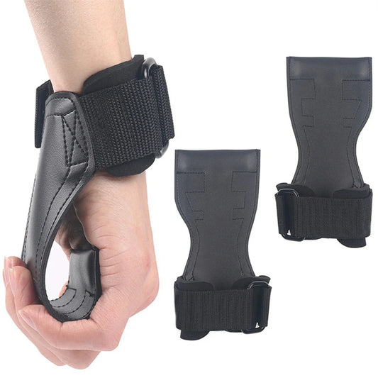 Weight Lifting Wrist Strap, Double Layer Leather Adjustable