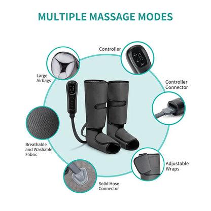 Air Compression Calf Wrap For Blood Circulation, Lymphatic Drainage