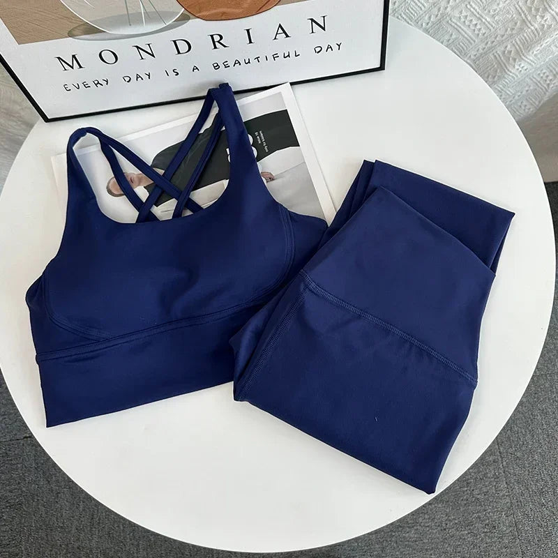 2 Piece Yoga Set Breathable Fitness Suit