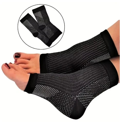 2 Pair Compression Socks Ankle Support, Plantar Fasciitis Relief