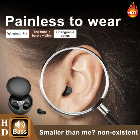 Bluetooth 5.4 Wireless Earphones Small Earbuds Sleeping/Sports
