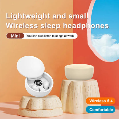 Bluetooth 5.4 Wireless Earphones Small Earbuds Sleeping/Sports