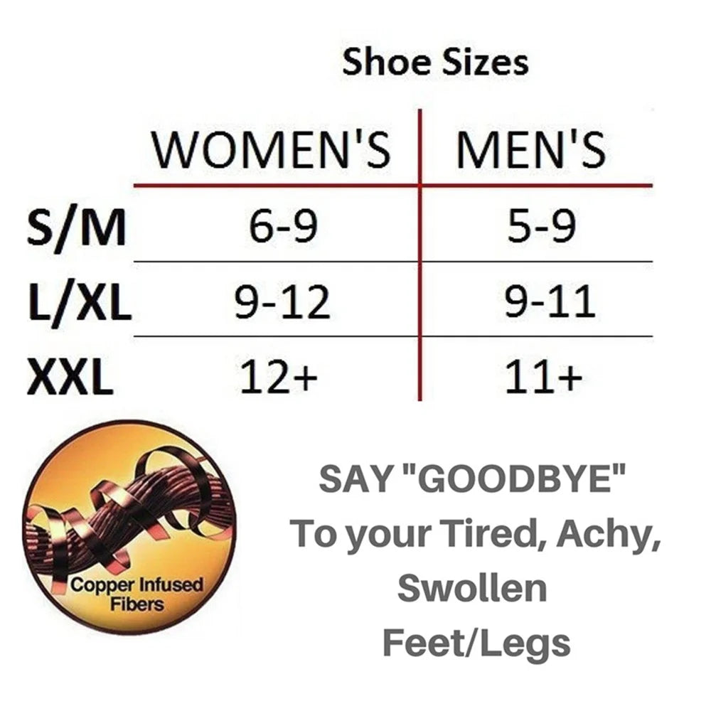 4 Pair Compression Stockings Men Women