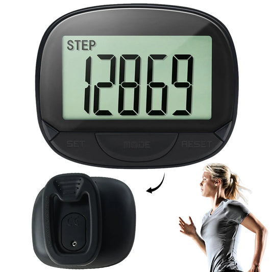 Clip-On Electronic Pedometer Digital Display