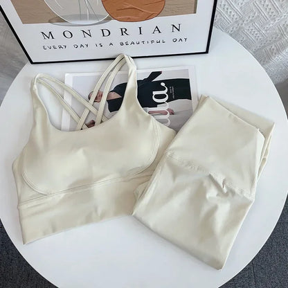 2 Piece Yoga Set Breathable Fitness Suit