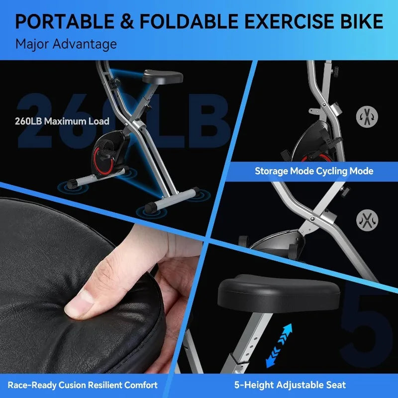 Foldable Exercise Bike For Small Apartments