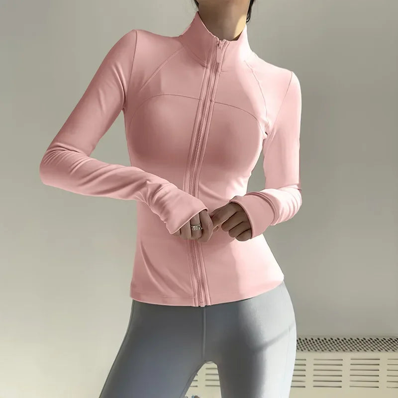 Women Long Sleeve Sports Jacket Quick Dry