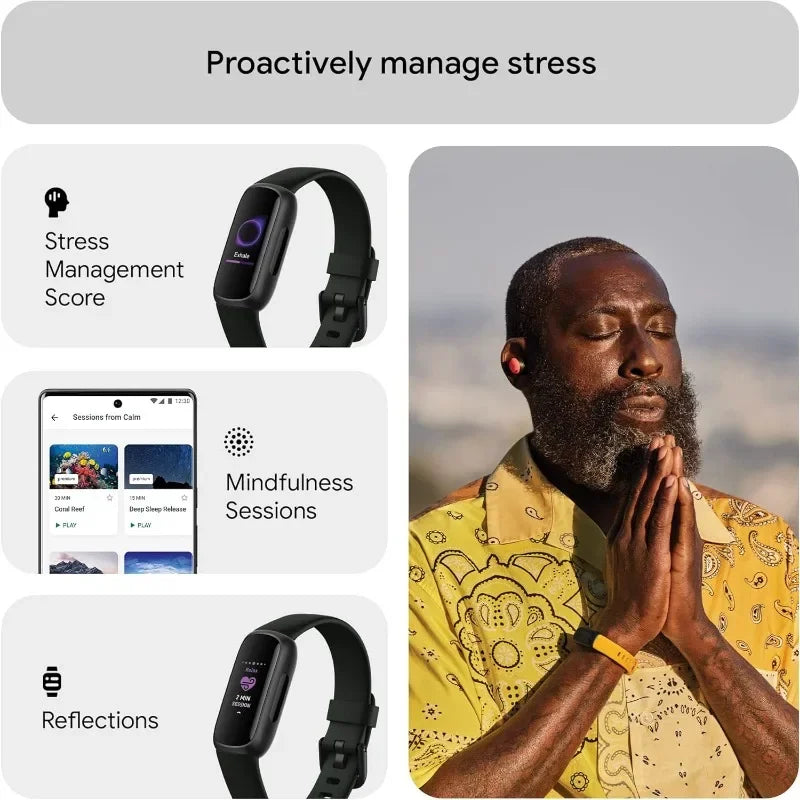 Health & Fitness Tracker Stress Management, Sleep Tracking