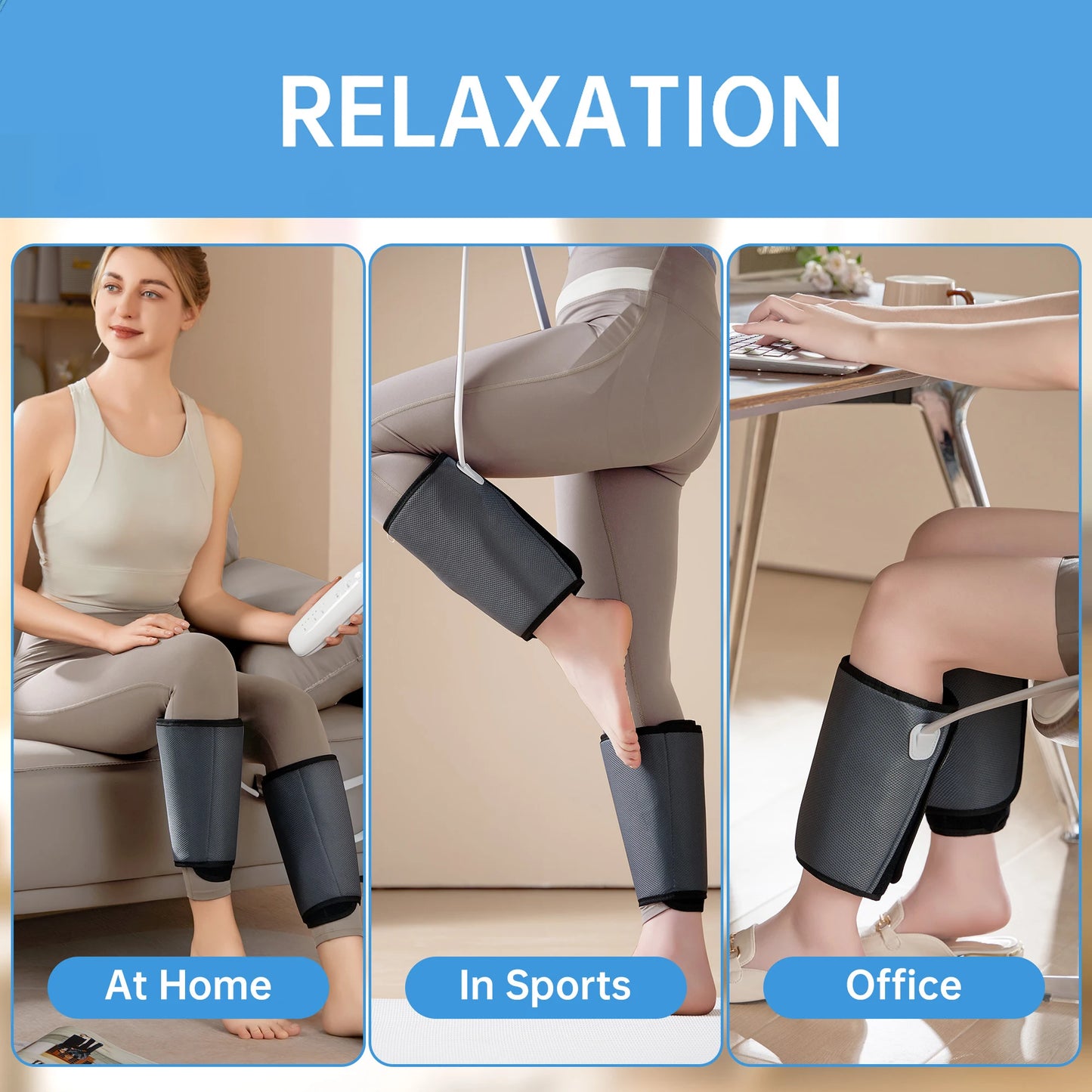 Leg Massager For Circulation Air Compression & Relaxation